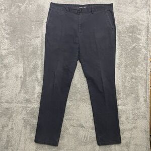 Old Navy Ultimate Slim Built-in Flex Chino Pants 38x34 Dark Blue Flat Front Pant